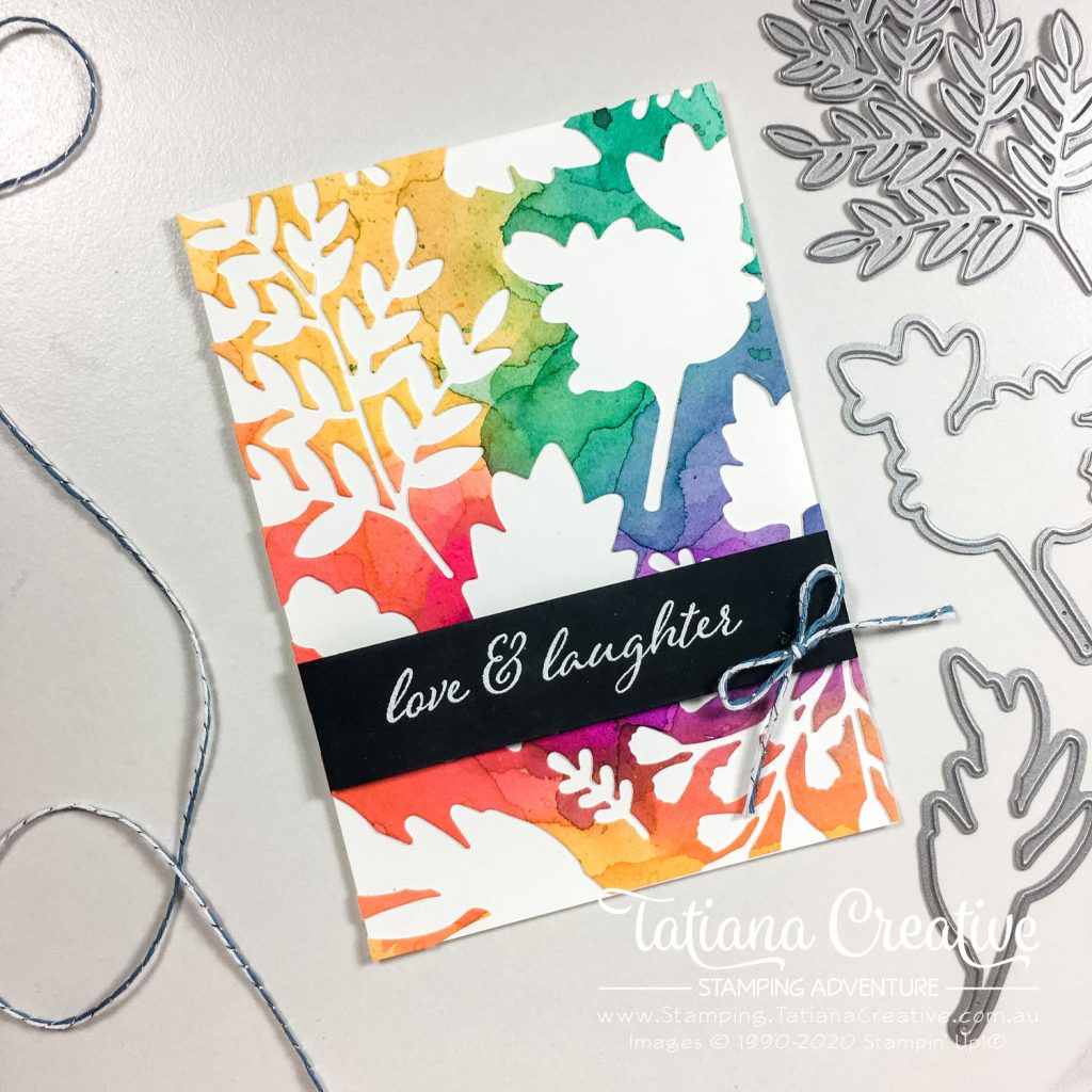 Tatiana Creative Stamping Adventure - Love Watercolour card using Forever Fern bundle by Stampin' Up!®