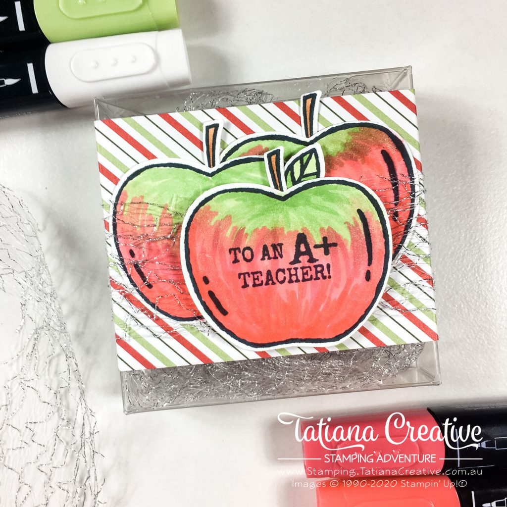 Tatiana Creative Stamping Adventure - Mini Teacher Gift Box using Harvest Hellos stamp set from Stampin' Up!®