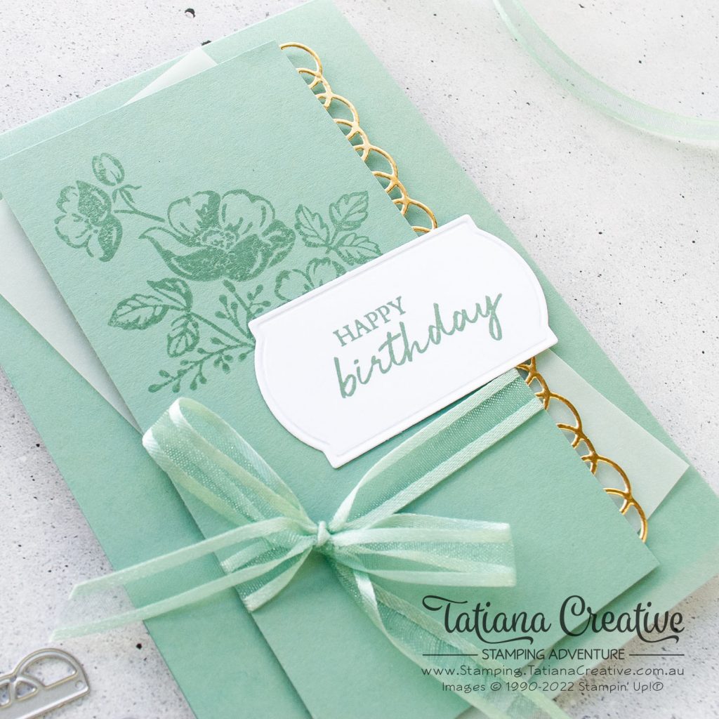 Tatiana Creative Stamping Adventure - 2021-2022 In Colors Card using Shaded Summer Stamp Set from Stampin' Up!®