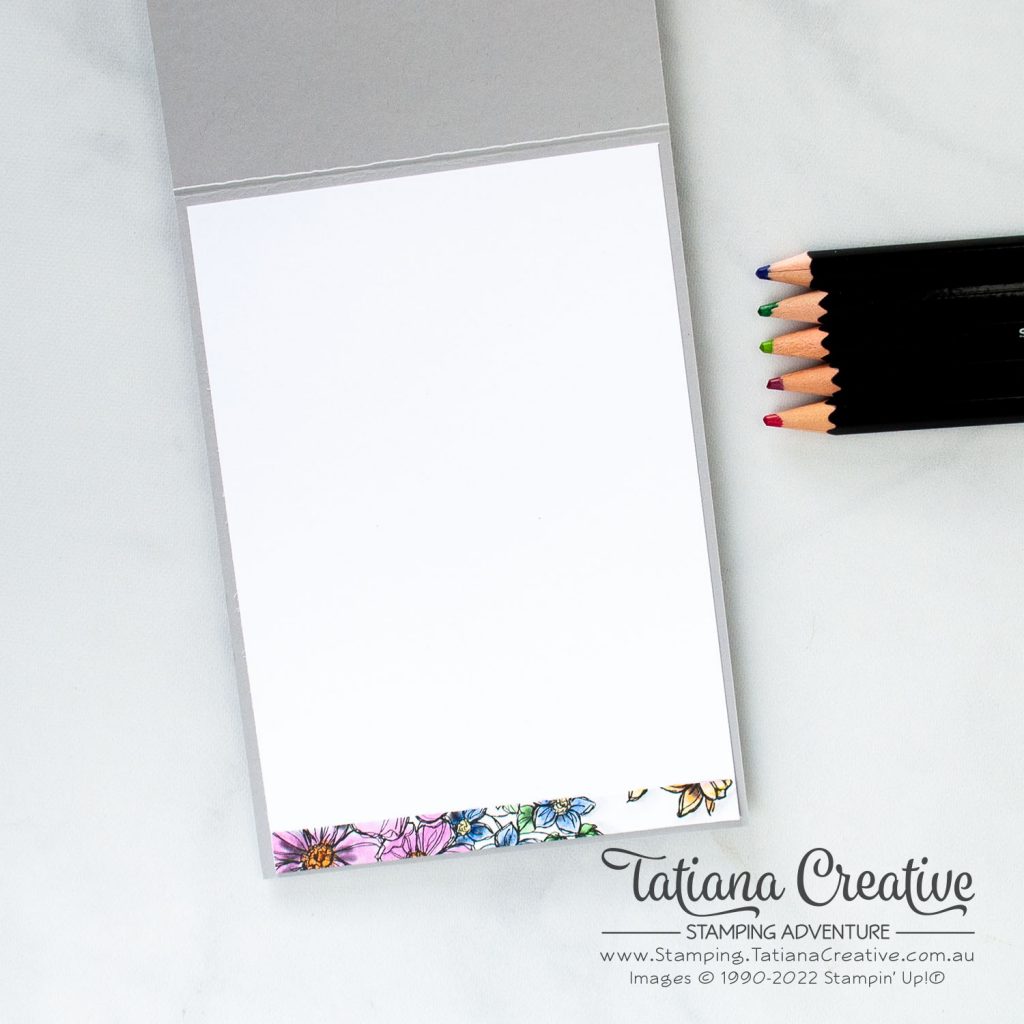 Tatiana Creative Stamping Adventure - Thank You card using Perfectly Penciled DSP from Stampin' Up!®
